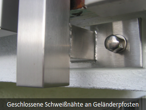 Qualit�t geschlossene Schwei�n�hte